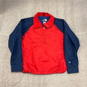 Vintage The North Face Jacket Mens Large Red 1980s Anorak Pullover USA Goretex